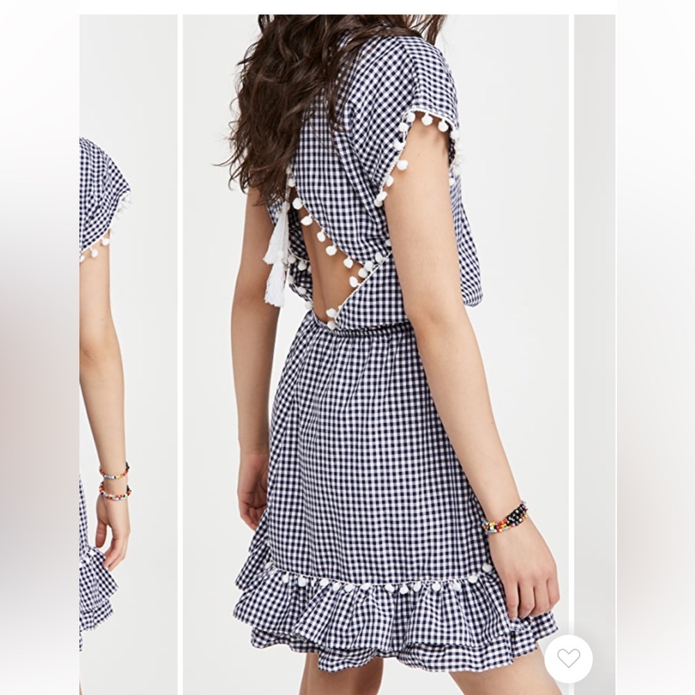 Peixoto nissi dress in navy blue